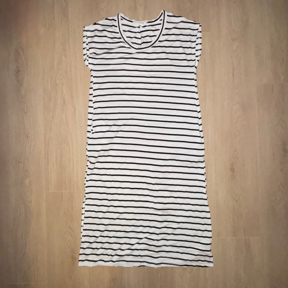 Ellison Womens Striped‎ T-Shirt Dress